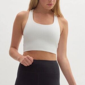 Girlfriend Collective Paloma Sports Bra - Size M - White